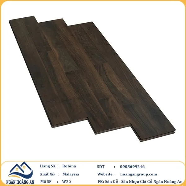 Sàn Gỗ Công Nghiệp Robina W25 12mm Bản Lớn